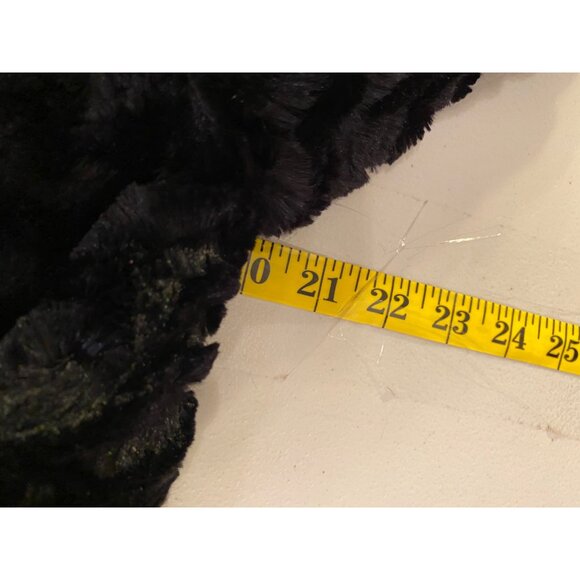 JM Collection Womens Black Faux Fur Jacket Medium - Picture 13 of 16